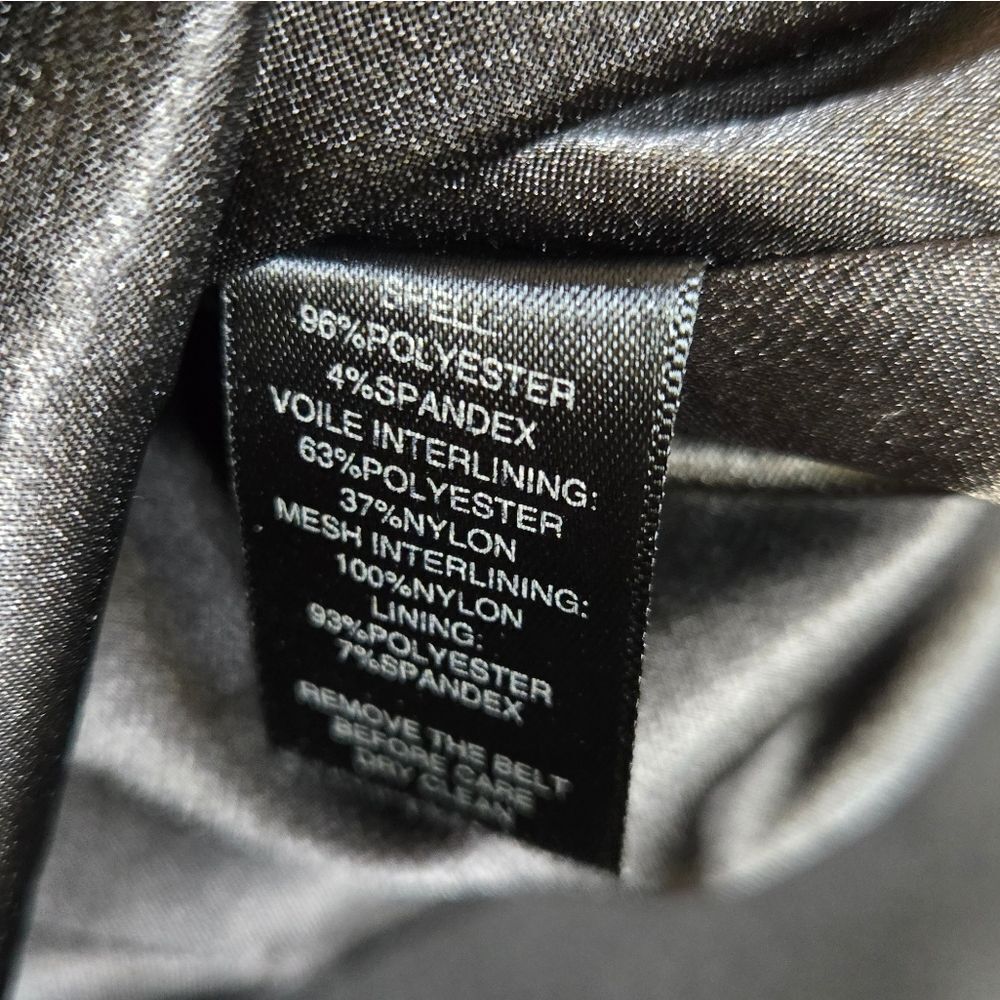 WHBM black satin halter top fit and flare jeweled tulle formal cocktail dress 4 - Picture 9 of 13